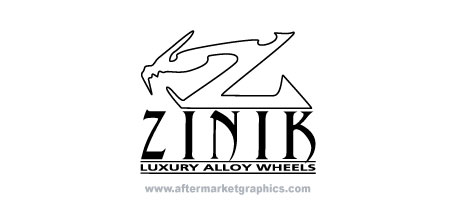 Zinik Wheels Decals 01 - Pair (2 pieces)